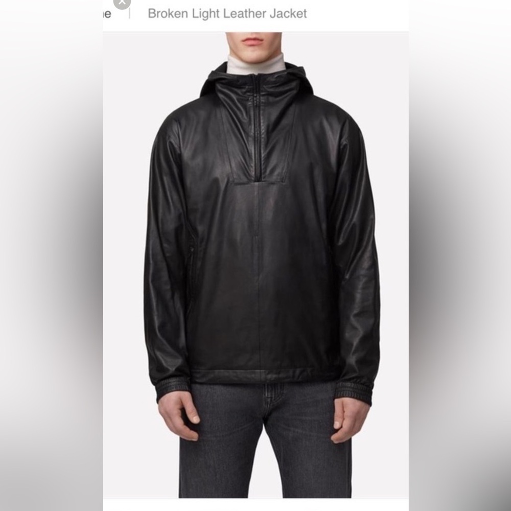 J.Lindeberg Black Leather Men's Jacket
